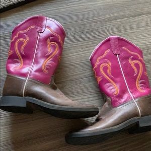 Pink cowgirl boots